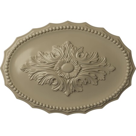 Ekena Millwork Oxford Ceiling Medallion, Hand-Painted Gobi Desert, 16 7/8"W x 11 3/4"H x 1 1/2"P CM16OXGDF